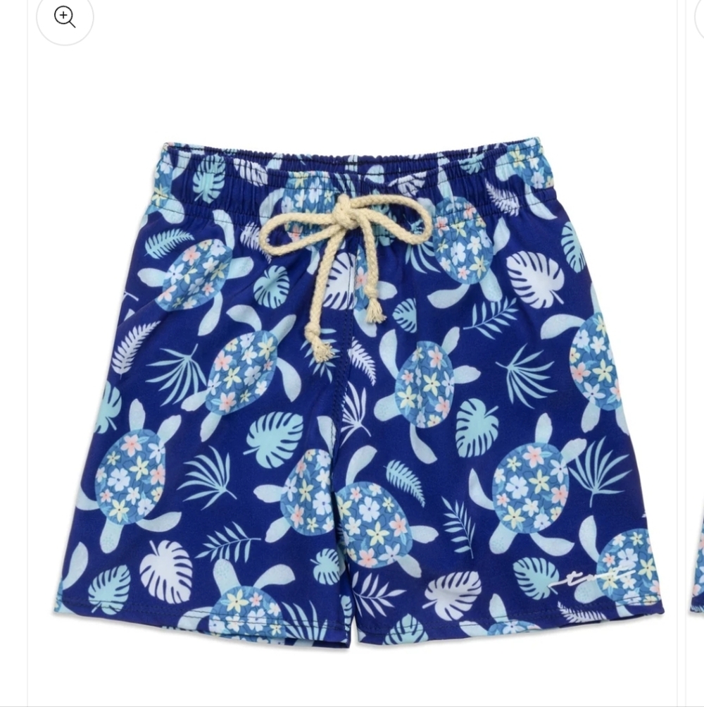 NWT Boys Tidewater Tots Swim Trunks, Turtle Swim Trunks, Toddler Swimsuit, Trunk